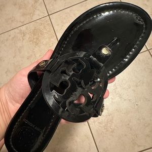 Tory Burch Miller shoes, black shiny, size 9 women’s